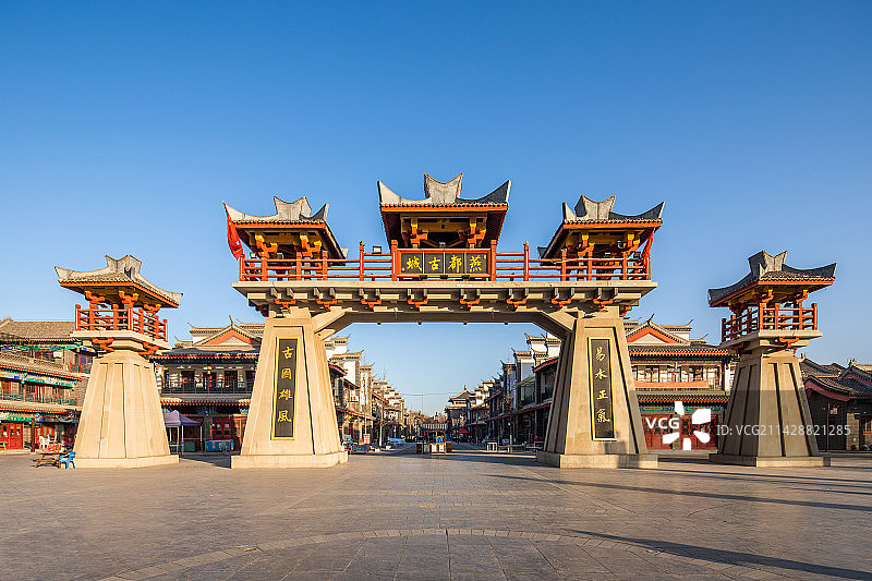 河北省保定市易县燕都古城图片素材