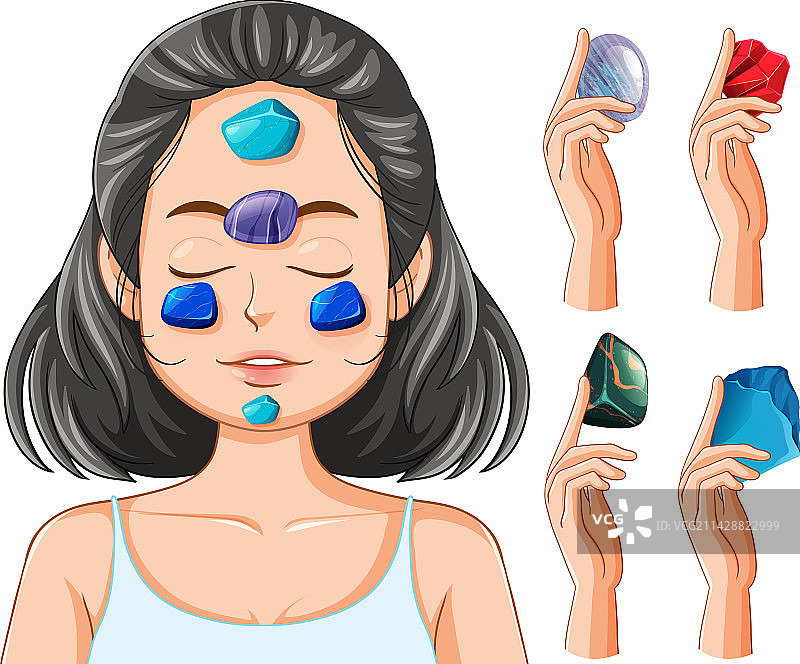 疗愈水晶和石材系列图片素材