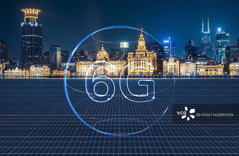 6G网络科技城市图片素材