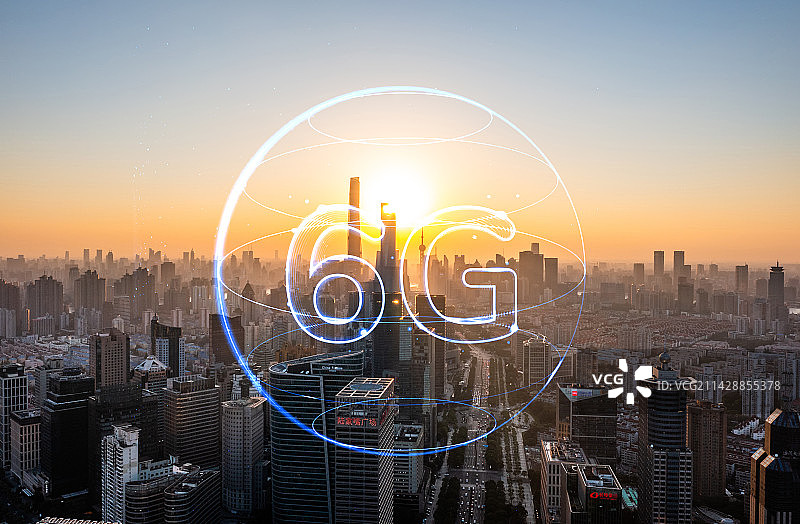 6G网络科技城市图片素材