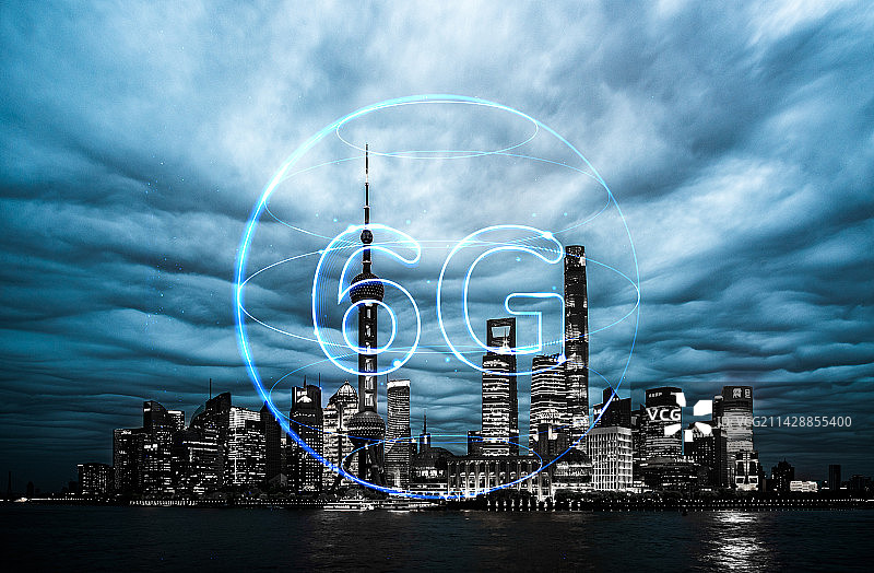 6G网络科技城市图片素材