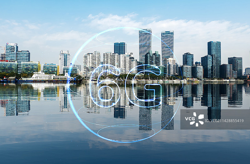 6G网络科技城市图片素材