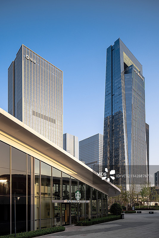 成都天府新区核心区CBD图片素材