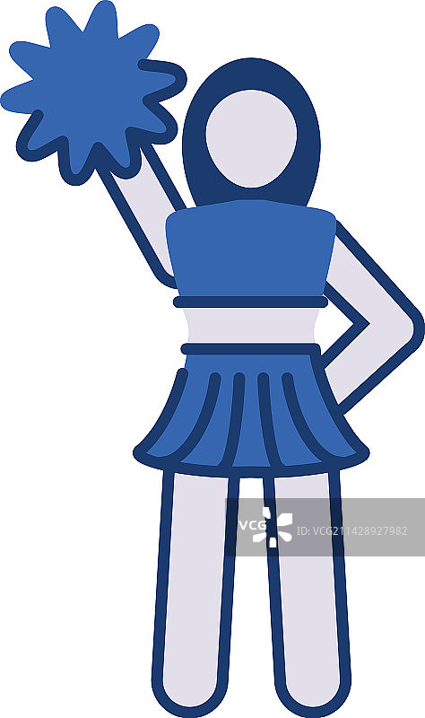 啦啦队队长角色图标图片素材