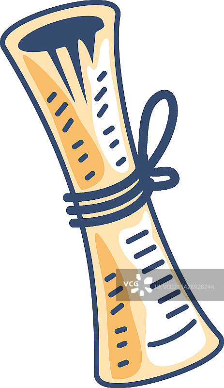 古董卷轴纸图片素材