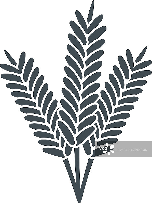 小麦穗图标图片素材