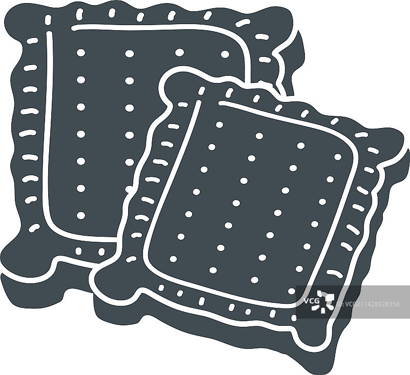 薄脆饼干面包店图标图片素材