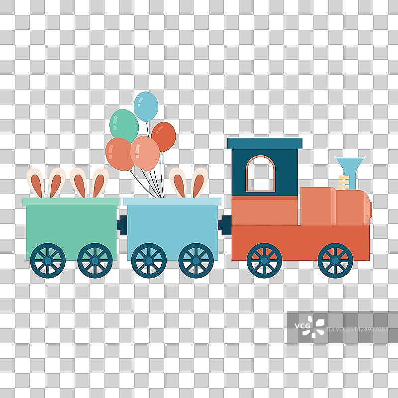 小火车元素图片素材