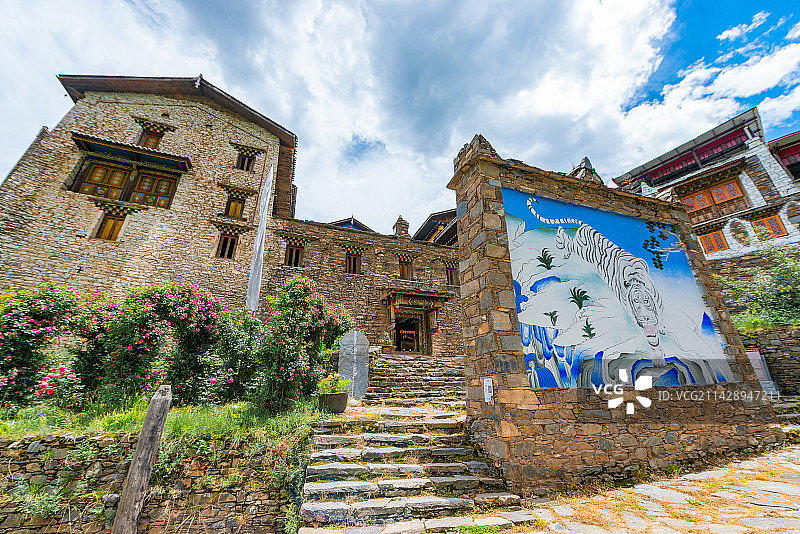 卓克基土司官寨图片素材