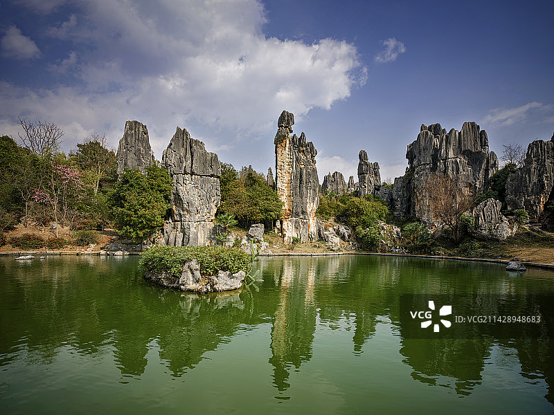 昆明石林春光图片素材