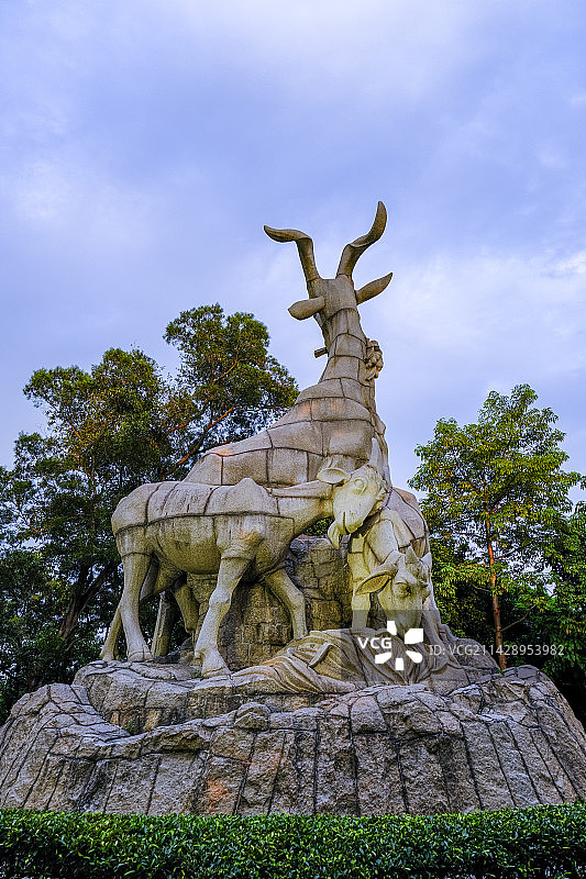 广州越秀公园五羊石像雕塑雕像图片素材