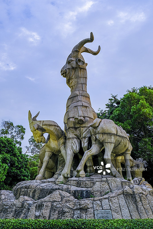 广州越秀公园五羊石像雕塑雕像图片素材