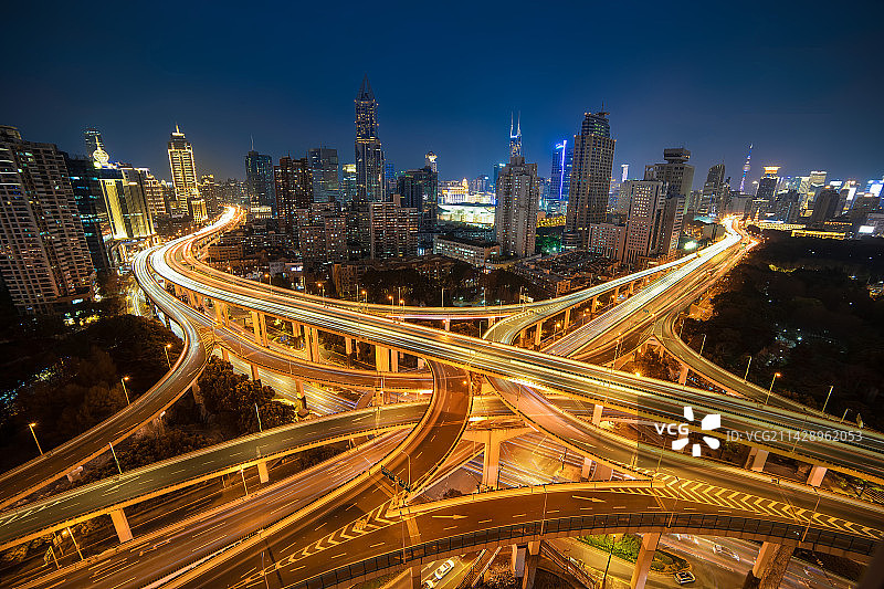 延安东路高架图片素材