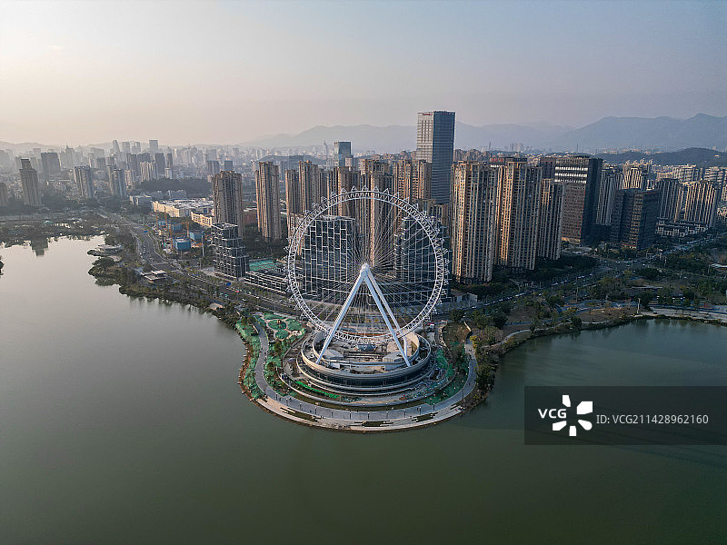 晋安湖摩天轮图片素材