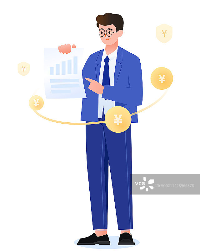 卖保险金融男人图片素材