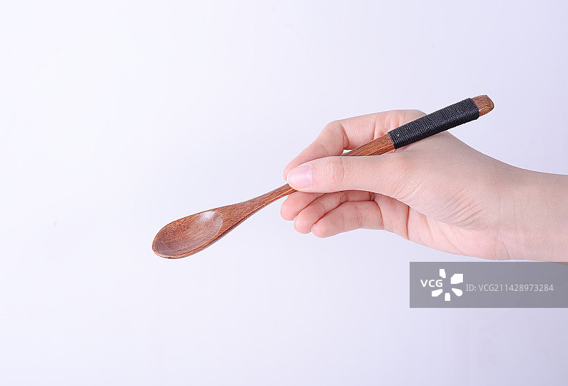 女性手拿餐具图片素材