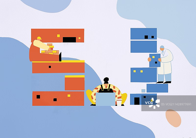 51拼图快乐打工人图片素材