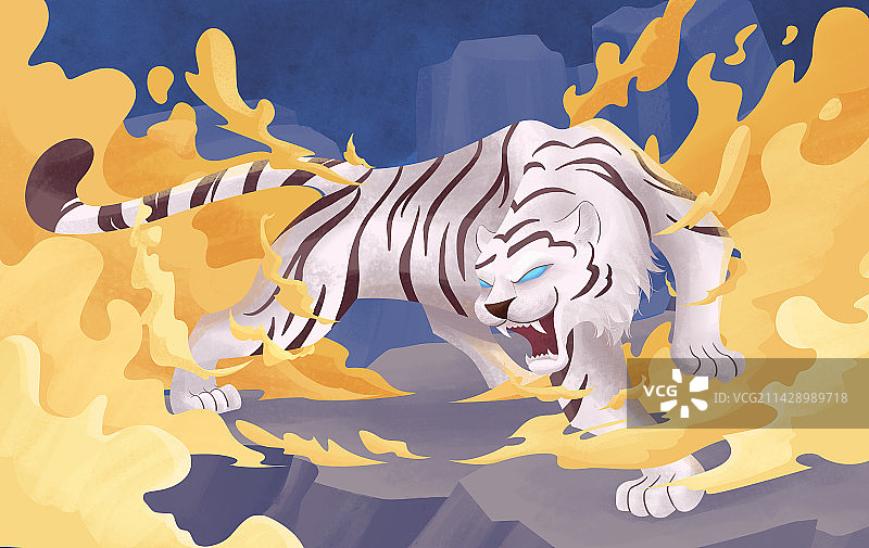 四象神兽白虎图片素材