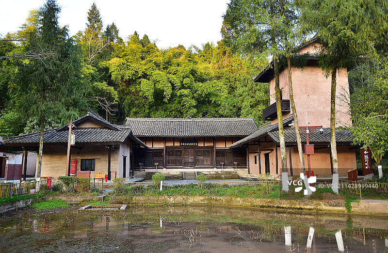 四川省南充市仪陇县朱德故里朱德与母亲陈列室朱德诞生地图片素材