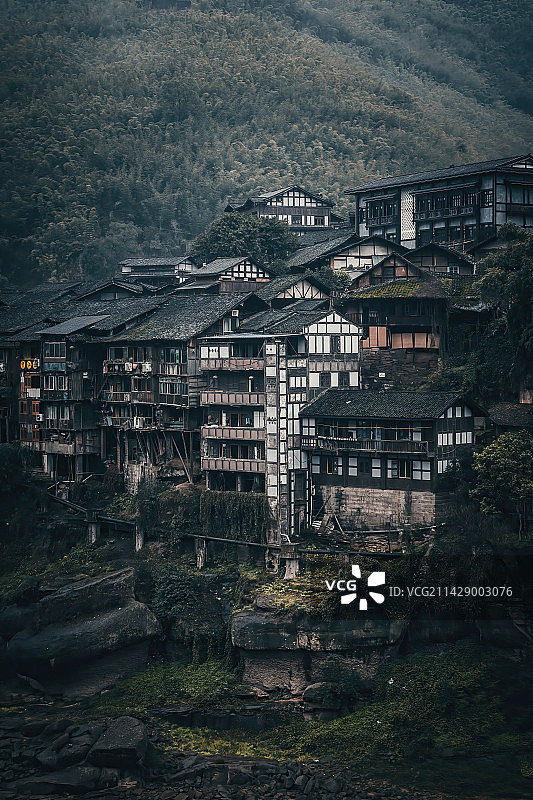 赤水河丙安古镇图片素材