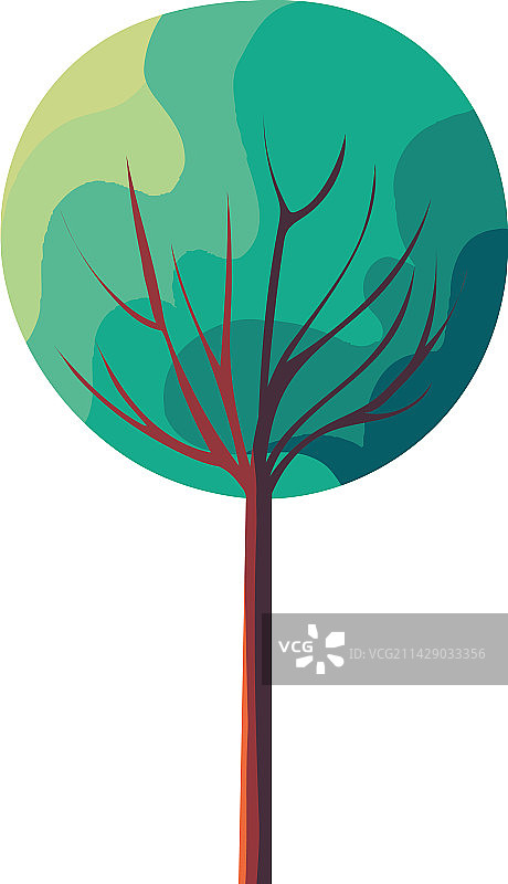 绿色植物树图标图片素材