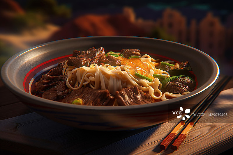 排骨面拉面牛肉面特写面食图片素材