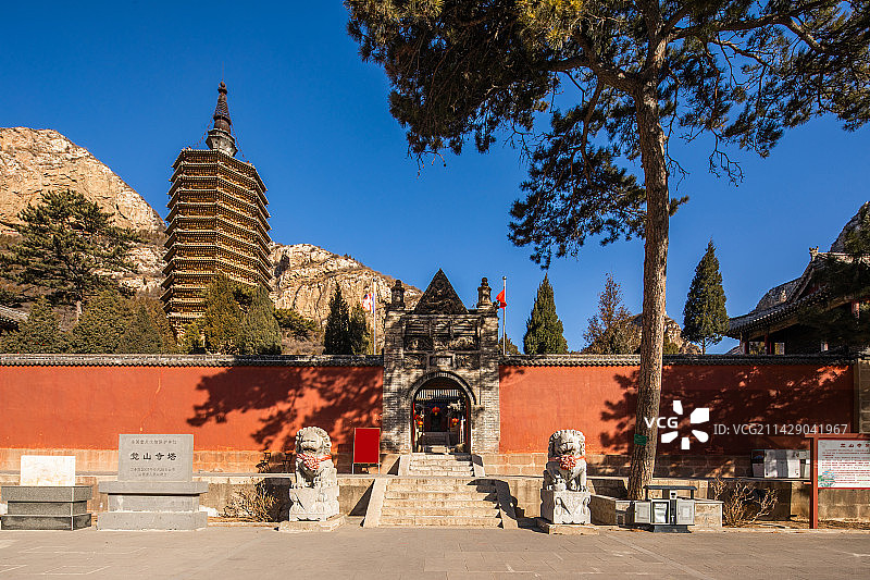 山西省大同市灵丘县觉山寺图片素材