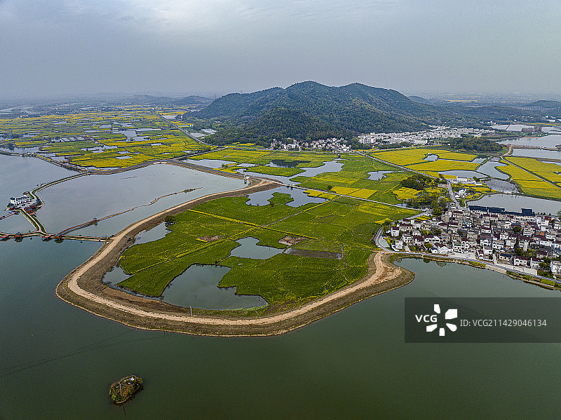 航拍安徽省芜湖市弋江区响水涧风光图片素材