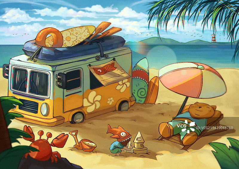 去海边吹海风~图片素材