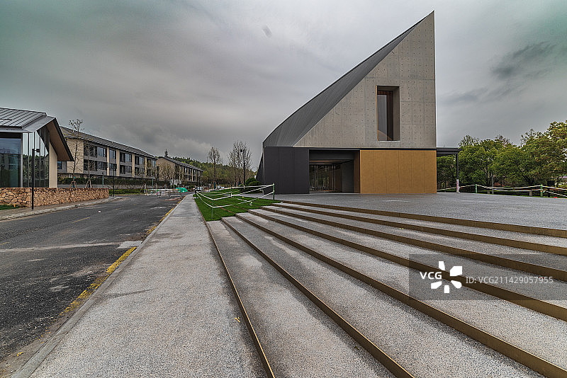 良渚文化艺术中心建筑结构图片素材