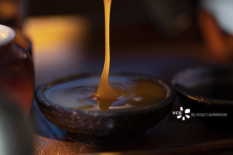 中华美食系列静物：蜂蜜特写图片素材
