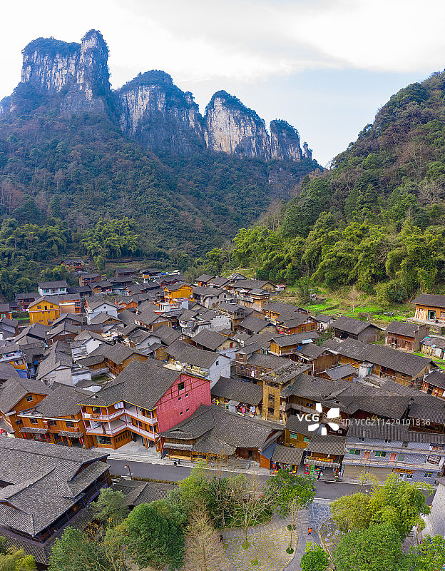 湖南湘西矮寨德夯景区图片素材