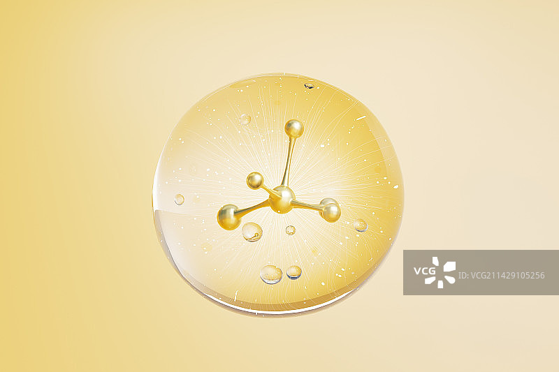 3D渲染的细胞分子精华图片图片素材