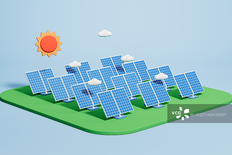 3D渲染的新能源题材图片图片素材