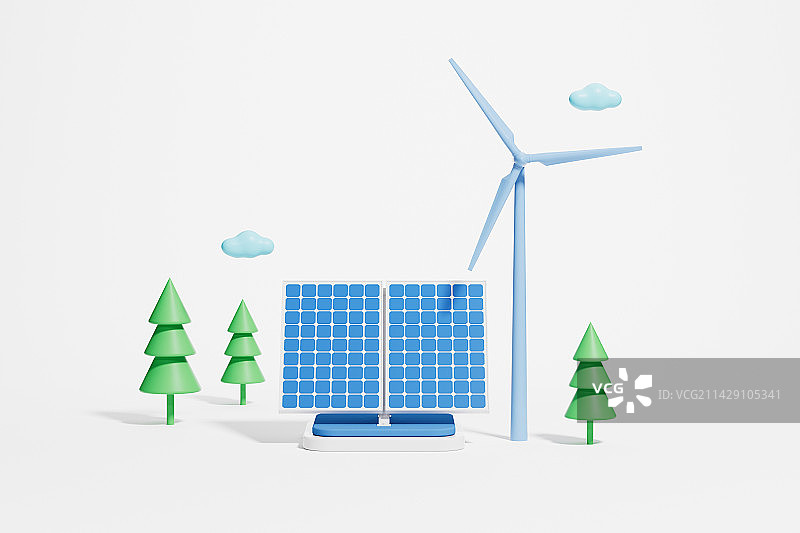 3D渲染的新能源题材图片图片素材