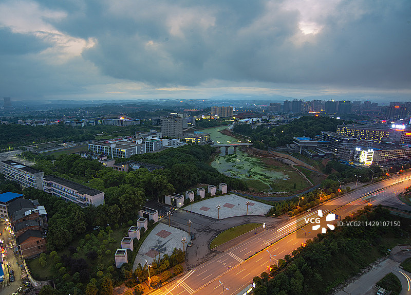 湖南邵阳市城市风光图片素材