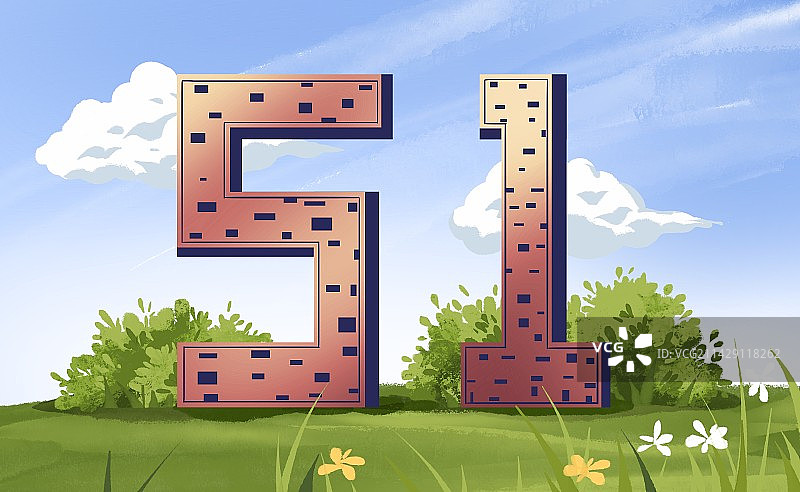 五一劳动节插画图片素材