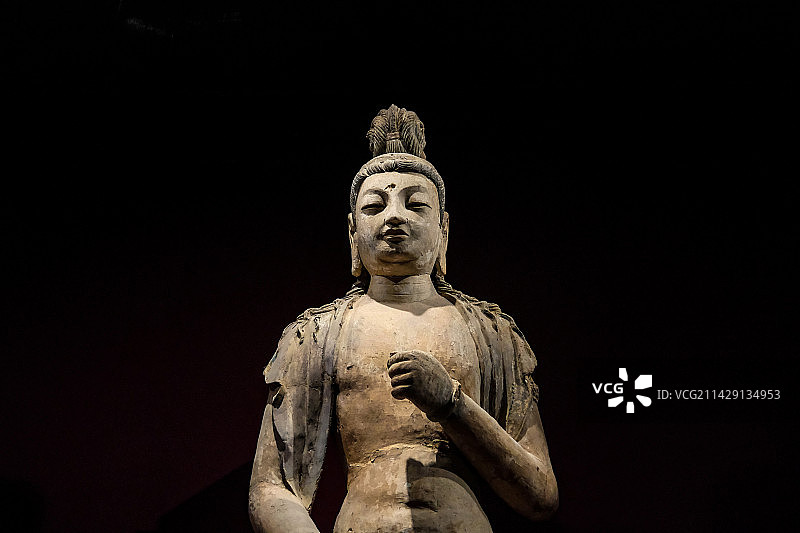 木质佛像雕塑图片素材