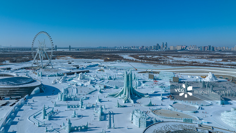 哈尔滨冰雪大世界图片素材