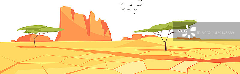 沙漠干旱景观图片素材