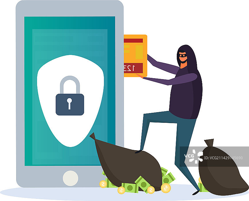 盗取网络资金组合图片素材