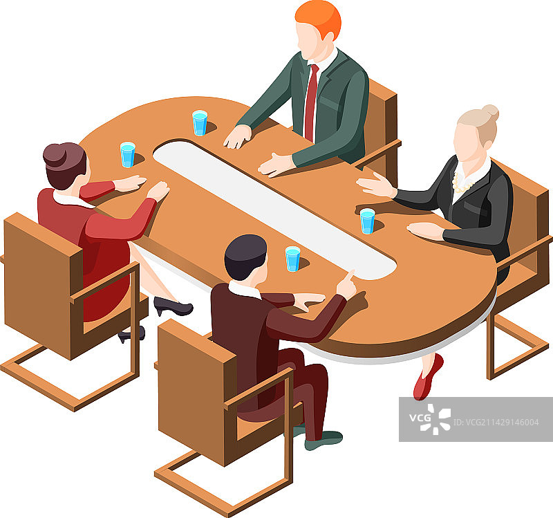 联络小组会议组成图片素材