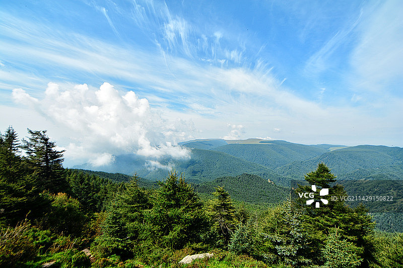 山西芦芽山马仑草原风光图片素材