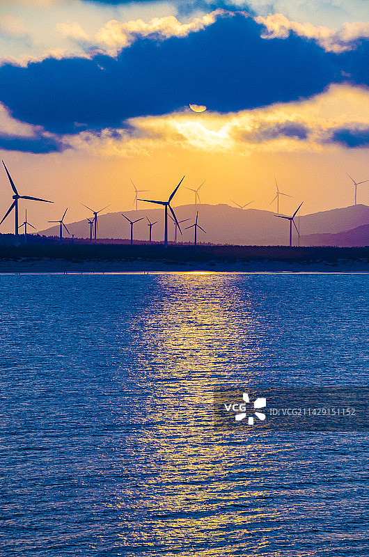 平潭岛日落图片素材