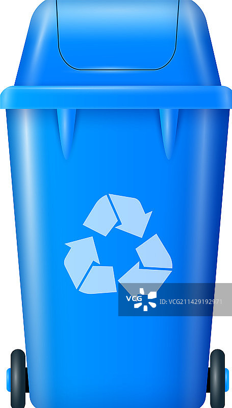 逼真垃圾箱构成图片素材