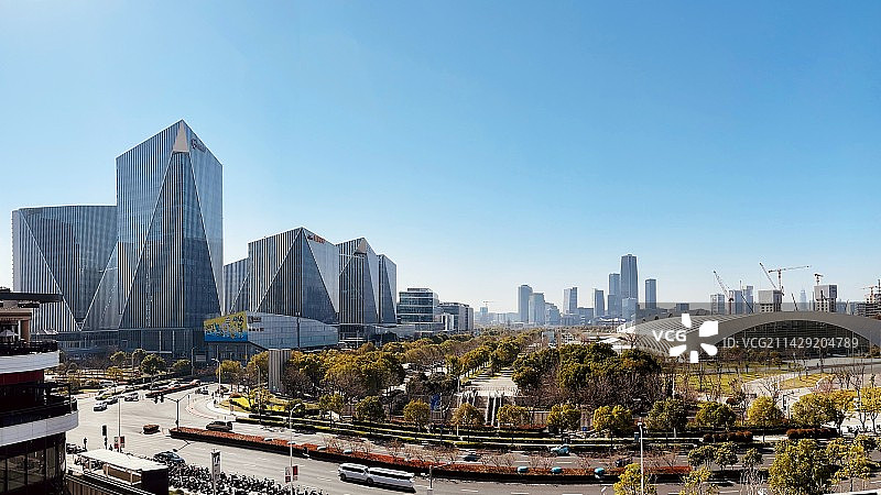 崛起的浦东前滩图片素材