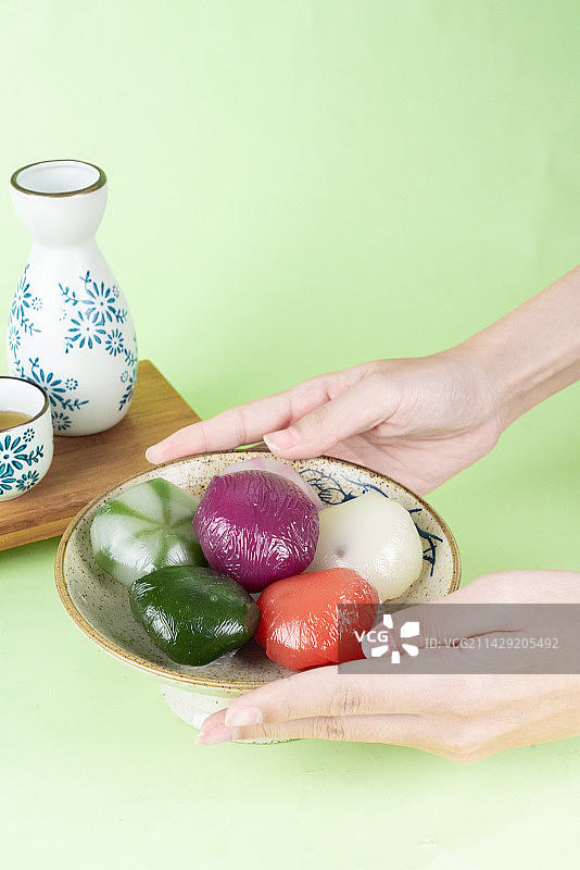 彩色青团图片素材