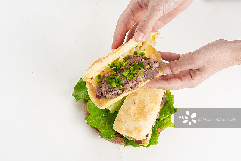 驴肉火烧图片素材