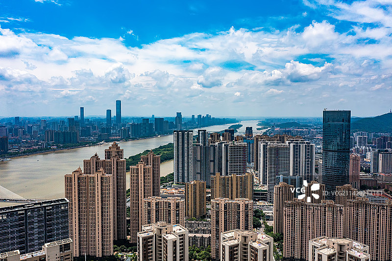 航拍湖南长沙城市景观图片素材