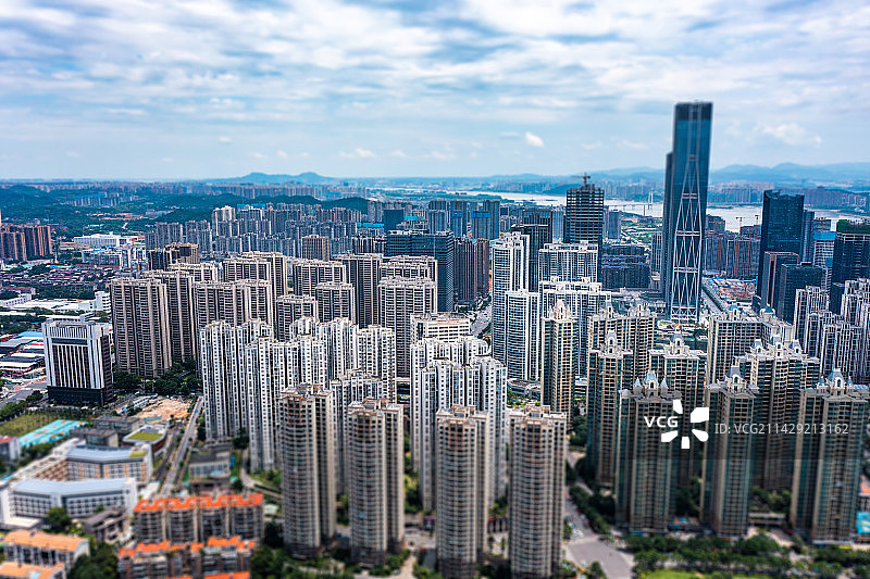 航拍湖南长沙城市景观图片素材